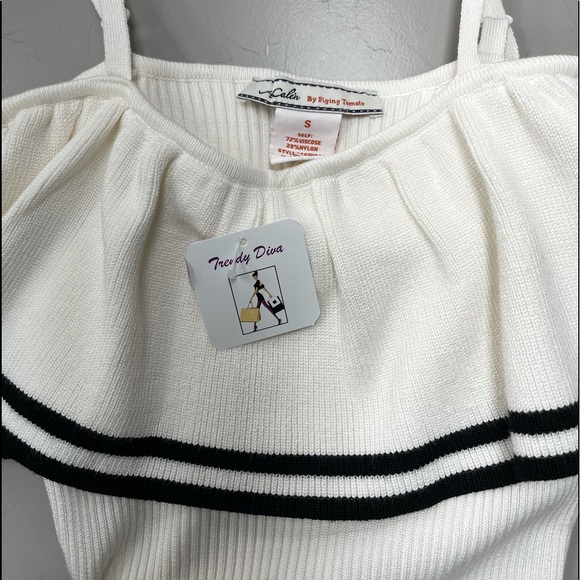 Flying Tomato Ruffle knit tank - Picture 3 of 3